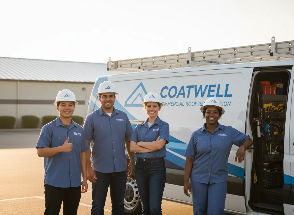 Commercial roof coating company in Faber, VA
