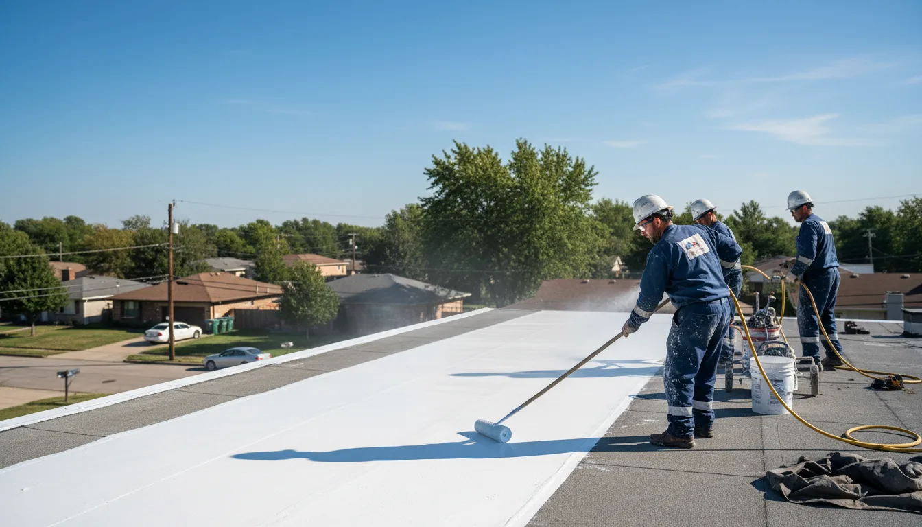 Commercial roof coating in Faber, VA near me